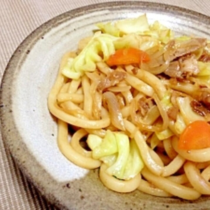 野菜たっぷり焼きうどん！